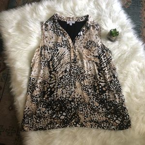 Joseph A. Animal print tank top